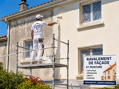 Ravalement de façade et peinture extérieure à Sainte-Geneviève-des-Bois (91700) dans l’Essonne (91)